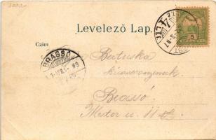 1903 Budapest XIII. Vígszínház, litho (vágott / cut)