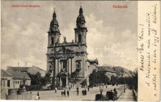 1909 Budapest VIII. Józsefvárosi templom. Divald Károly műintézete 43-1908. (szakadás / tear)