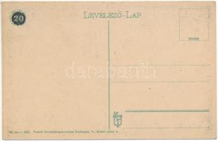 Pöstyén, Piestany; Vágpart. Vasúti levelezőlapárusítás 64-1917. / Váh riverside