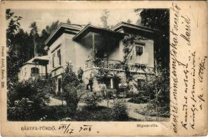 1908 Bártfafürdő, Bardejovské Kúpele, Bardejov; Mignon Villa. Divald Adolf 230. (EK)