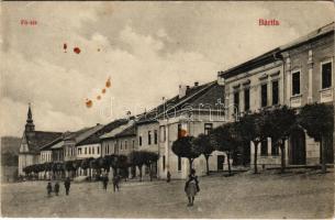 Bártfa, Bardiov, Bardejov; Fő tér. Friedmann József kiadása / main square (EB)