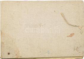 Médi jelzéssel: Rajzmappa, összesen kb. 40 db művel (csendéletek, címerrajz, emberek, vázlatok), 189...