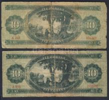 1949. 10Ft + 1957. 10Ft T:III/IV,IV