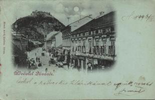 1899 Déva with the shops of Dániel Lengyel, Fritz Schuleri and Pap