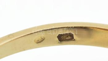 Arany (Au) 14K opálköves gyűrű, jelzett, méret: 1,9 cm, bruttó: 6,1 g