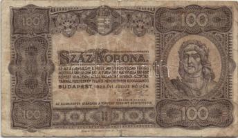 1923. 100K "Magyar Pénzjegy..." T:III