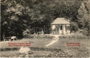 1906 Trencsénteplic-fürdő, Kúpele Trencianske Teplice; Henrik magaslat és forrás, kirándulóhely / tourist spot (Rb)