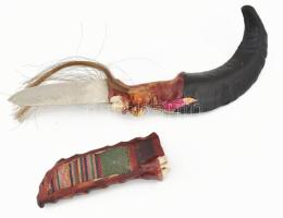 Venezia kés, karneváli díszítéssel, h: 30 cm