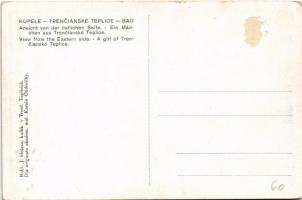 Trencsénteplic, Trencianske Teplice; Pohlad z vychodnej strany - Dievca z Tr. Teplic / Ansicht von d...