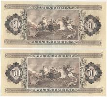 1989. 50Ft (2x) sorszámkövetők "D 014 034995 - 014 034996" T:AU,XF Adamo F21