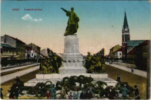 Arad, Kossuth szobor. Kerpel Izsó kiadása / monument (EK)