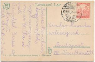 1917 Kecskemét, Kossuth tér, Gyenes S. üzlete. Vasúti levelezőlapárusítás 3. sz. 1915