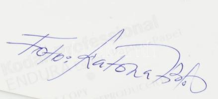 Katona Miklós (1937-): 2 db erotikus fotó, hátoldalon aláírt, 14,5×10,5 cm