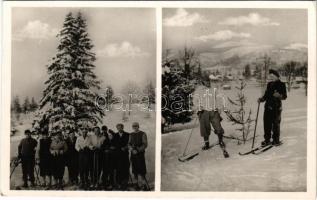 Marosfő, Izvoru Muresului; síelők, téli sport. Siesta pensio kiadása / skiers, winter sport (EK)