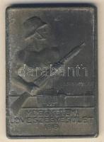 1943. "Műegyetemi Lövészegyesület" szögletes díjérem T:2