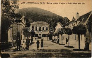 Trencsénteplic-fürdő, Kúpele Trencianske Teplice; Bátory nyaraló és posta / villa and post office