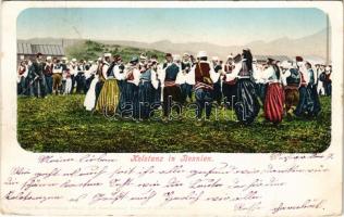 1902 Kolotanz in Bosnien / Bosnian folklore, traditional dance (EK)