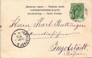 1902 Kolotanz in Bosnien / Bosnian folklore, traditional dance (EK)