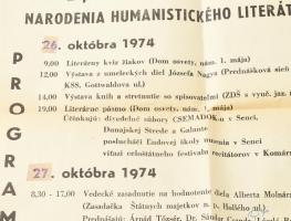 1974 VIII. Szenczi Molnár Albert napok a költő és humanista író születésének 400. évfordulóján, a Cs...