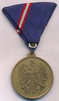 Ausztria 1963. "Katonai Szolgálati érdemérem / Stets Bereit" bronz kitüntetés mellszalagga...