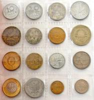 Vegyes 62db-os külföldi és magyar érme tétel kisalakú berakóban T:vegye