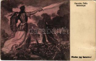 Osztrák-magyar katonai művészlap s: Kaczián Ödön, WWI Austro-Hungarian K.u.K. military art postcard s: Kaczián Ödön