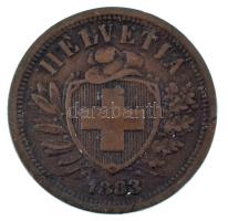 Svájc 1883B 2r bronz T:XF  Switzerland 1883B 2 Rappen bronze C:XF