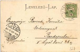 1906 Tátra, Magas-Tátra, Vysoké Tatry; Vendéglő és Szentiványi villa a Csorbai tónál / Restauration ...