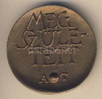 1990. "Megszületett" Br emlékérem T:2