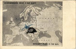 Magyarország helye a nap alatt. Kiadja a Magyar Nemzeti Szövetség / "Hungary's Place in the Sun" Hungarian irredenta propaganda, Treaty of Trianon + "1938 Dunaszerdahely visszatért" So. Stpl. (EB)