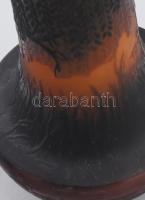 Gallé TIP váza, jelzett, hibátlan, m: 19 cm