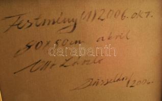 Ottó László (1966-): Festmény (1), 2006. Akril, vászon, jelzett a hátoldalán. Proveniencia: Haraszty...