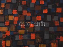 Haraszty István (1934-2022): Gyarmathy Tihamér emlékére, 2006. Akril, karton, jelezve balra lent, há...