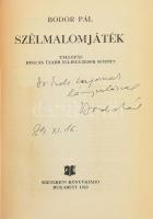 Bodor Pál: Szélmalomjáték. Tallózás régi és újabb feljegyzések között. (DEDIKÁLT). Bukarest, 1983, Kriterion. Kiadói papírkötés, minimálisan sérült borítóval. A szerző, Bodor Pál (1930-2017) költő, közíró, műfordító által DEDIKÁLT példány (Dr. Szele Lajosnak).