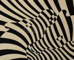 Vasarely, Victor (1908-1997): Zebrák. Szitanyomat, papír, jelzett a nyomaton, számozott (36/90), üve...