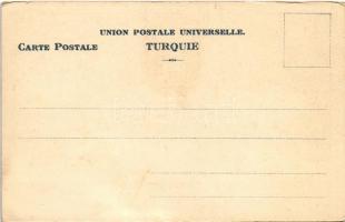 Set of Turkish stamps. Ottmar Zieher Carte philatelique No. 25. litho (EK)