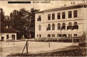 Szliács-fürdő, Kúpele Sliac; tenisz pálya / tennis court, sport field (fl)