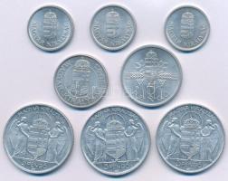 1941. 1P Al (2x) + 1942. 2P Al + 1943. 5P Al "Horthy Miklós születésének 75. évfordulójára"...