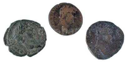 Római Birodalom / Róma / Hadrianus 117-138. As és/vagy Dupondius bronz (3db) T:F Roman Empire / Rome / Hadrian 117-138. As and/or Dupondius bronze HADRIANVS AVGVSTVS (3pcs) C:F