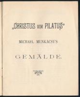 cca 1900 "Christus vor Pilatus". Michael Munkácsy's Gemälde. [Bp.], én., Engel Simon ...