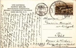 1938 Kassa, Kosice; bevonulás / entry of the Hungarian troops + "1938 Kassa visszatért" So...