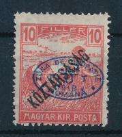 Debrecen I. 1919 Arató/Köztársaság 10f Bodor vizsgálójellel (**11.000)