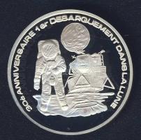 Togo 1999. 500Fr Ag "Első lépések a Holdon" T:PP