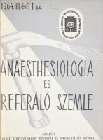 1964 Anaesthesiológia és referáló szemle c. orvosi folyóirat III. évfolyamának számai (2 szám) bekötve, egészvászon kötésben.