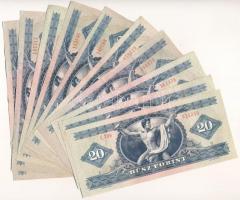 1969-1980. 20Ft (10x) C:F mind szép papírral