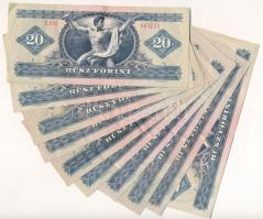 1969-1980. 20Ft (10x) T:F mind szép papírral