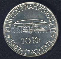 Svédország 1972. 10K Ag "VI.Gusztáv 90. születésnapja" T:2