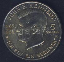 Niue 1988. 5$ "J.F. Kennedy" T:BU Díszdobozban, tanúsítvánnyal!