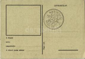 Árkász induló. Tábori Postai Levelezőlap / WWII Hungarian military field post + "1940 Nagybánya...