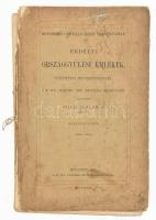 Erdélyi országgyűlési emlékek. Történelmi bevezetésekkel. Huszadik kötet (1688-1961.) A M. Tud. Akadémia Történelmi Bizottsága megbízásából. Szerk.: Szilágyi Sándor. Monumenta Comitialia Regni Transsylvaniae. Bp., 1897., MTA, (Athenaeum-ny.), 4+480 p. Kiadói papírkötés, szétvált fűzéssel, hátsó borító nélkül